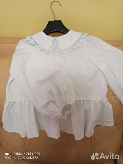 Блузка белая школьная