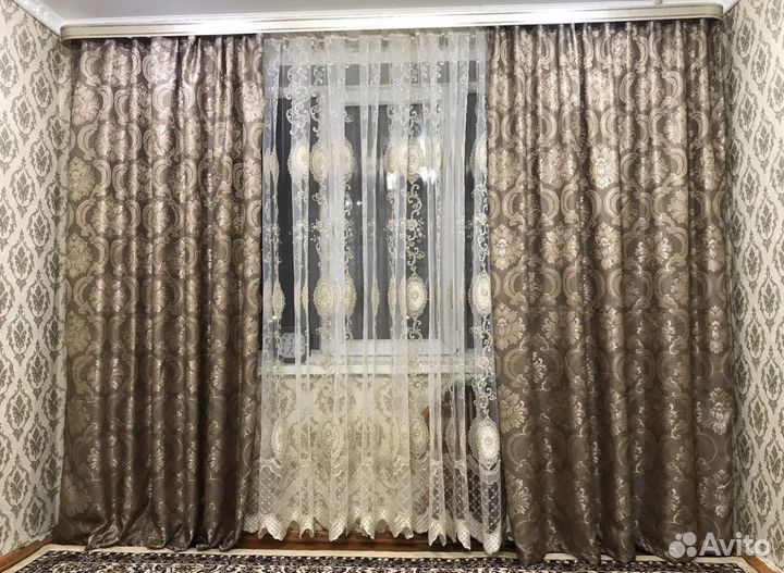 Шторы Лён Корона