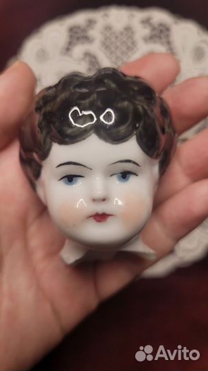 Антикварные фарфоровые куколки голова Германия