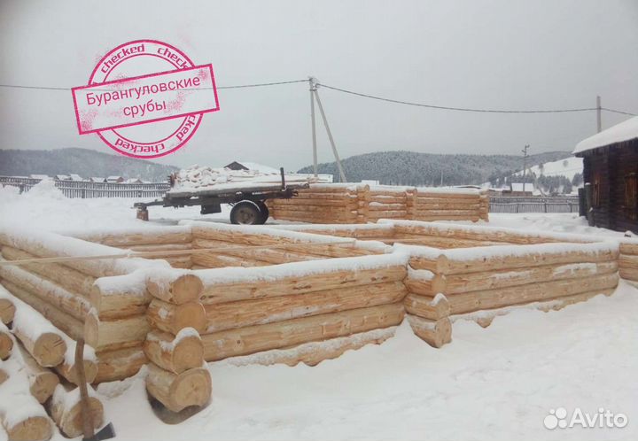 Срубы бань, срубы домов привезём, установим