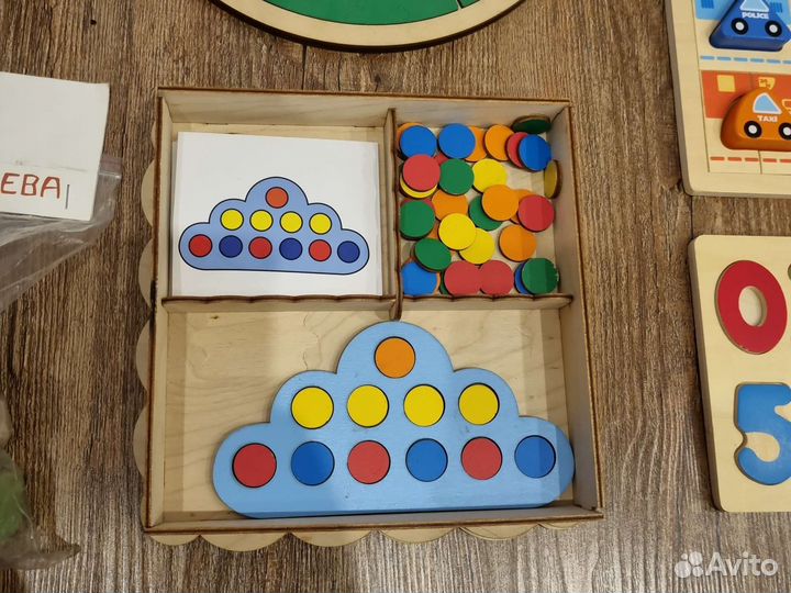 Развивающие деревянные игрушки пакетом