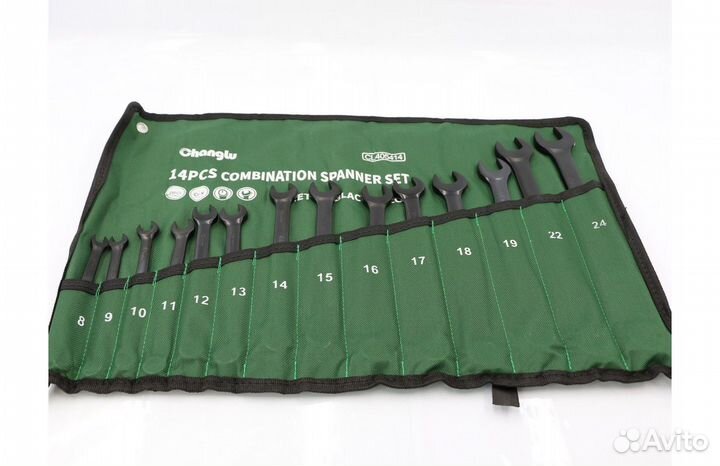 Набор комбинированных ключей 14 шт. (8-24 мм)