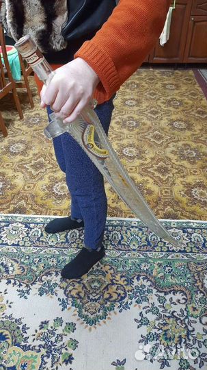 Сувенирная ёмкость для вина на 1 литр, длина 80см