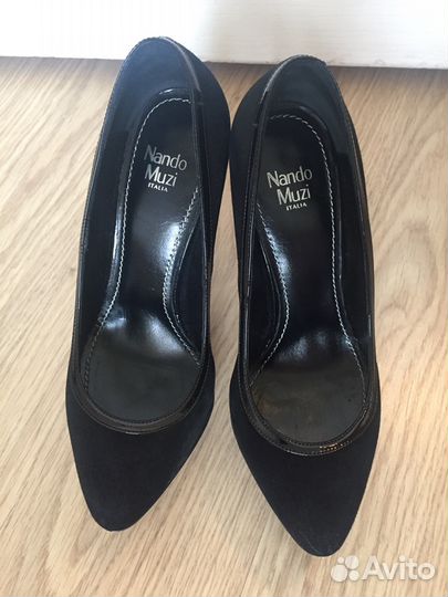 Туфли Nando Muzi 37 размер замша лак