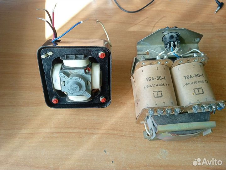 Трансформатор и электродвигатель от Мелодия 103