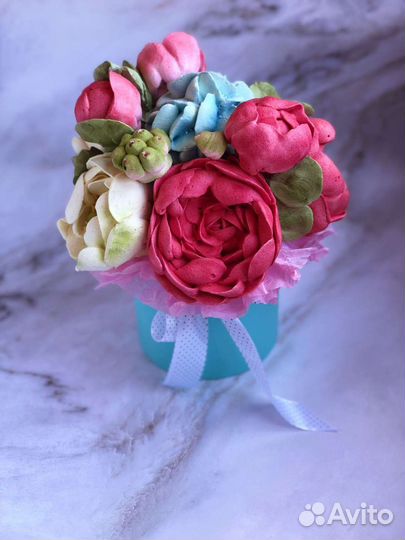 Съедобные букеты из зефира