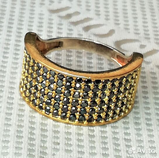 Кольца 17,5, 18 рубин, шпинель, топаз серебр К317