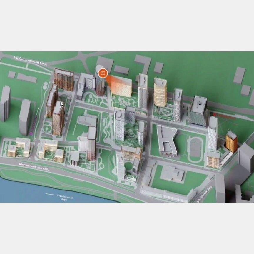 1-к. квартира, 56,2 м², 5/46 эт.