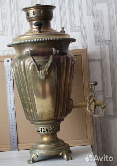 Самовар старинный, на углях и дровах