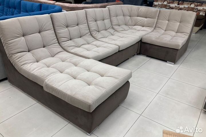 П образный диван