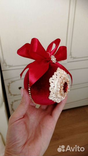 Набор новогодних шаров ручной работы