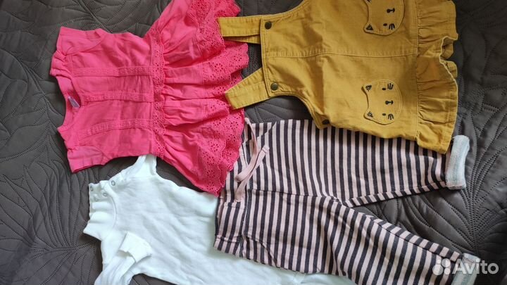 Детские вещи пакетом 68 74 на девочек