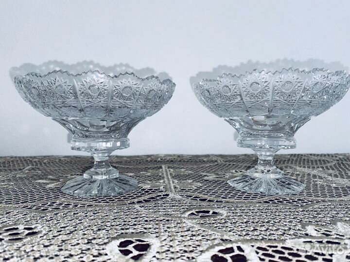 Хрустальные вазы малые