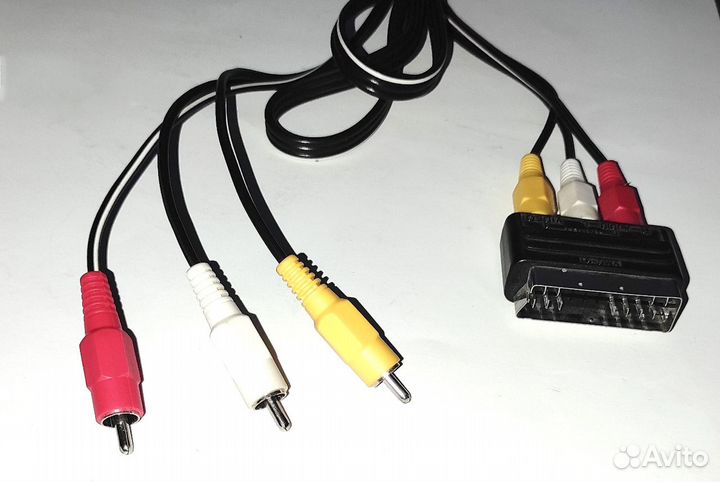 Кабель RCA + Scart рабочий