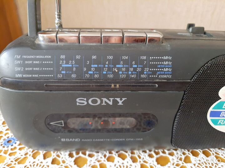 Кассетный магнитофон с радио Sony CFM 155-S