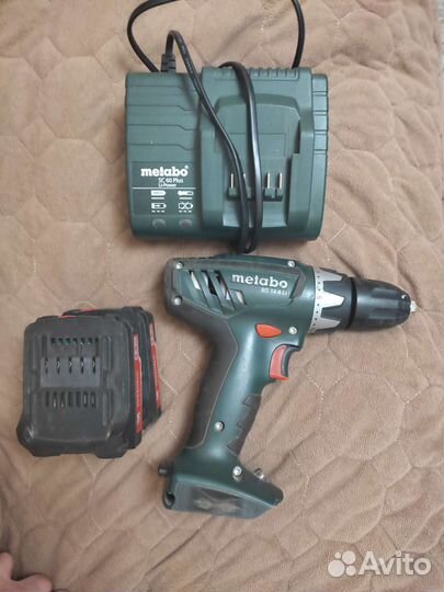 Аккумуляторная дрель шуруповерт metabo