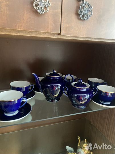 Сервиз чайный лфз кобальт