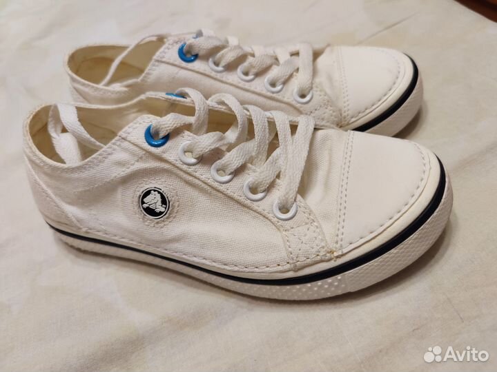 Кеды белые crocs 34 размер