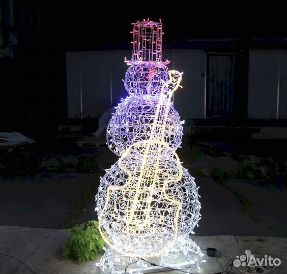 Светодиодные фигура снеговика