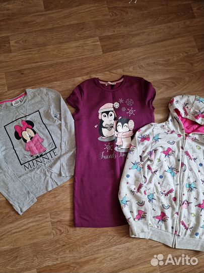 Вещи пакетом на девочку 140 размер