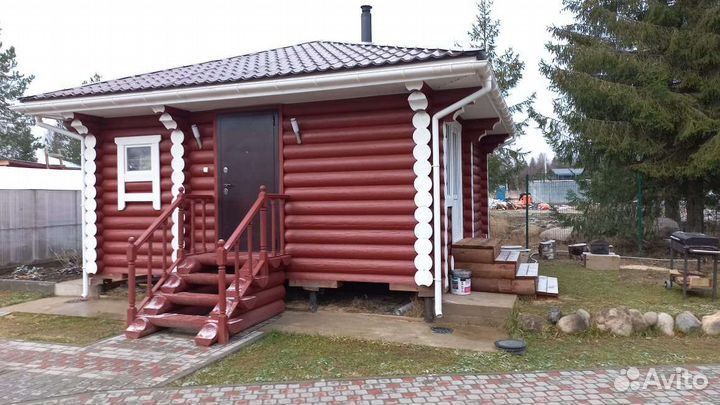 Русская баня на дровах