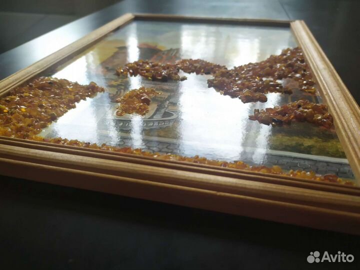 Картина с янтарем Кëнигсберг