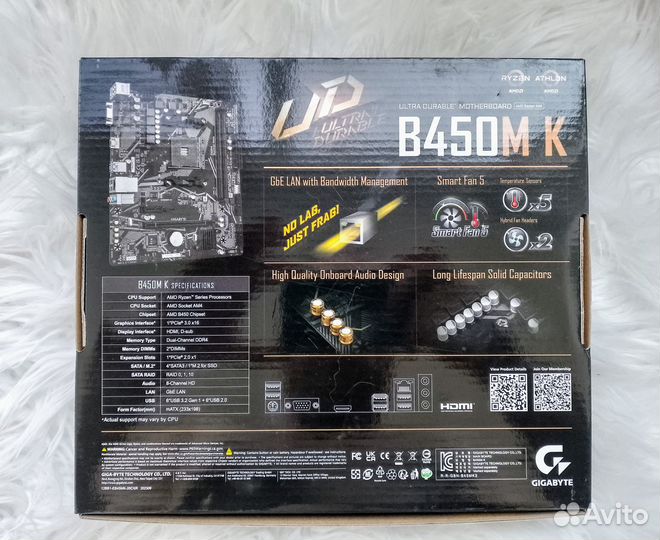 Новый комплект AM4 Ryzen 5 5500+16gb+Gigabyte b450