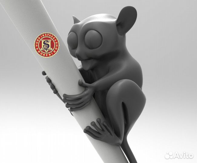Фигурка тарсиера на карандаш или палец, 3D печать