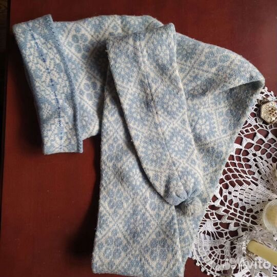 Шапка шерстяная вязаная колпак сканди стиль