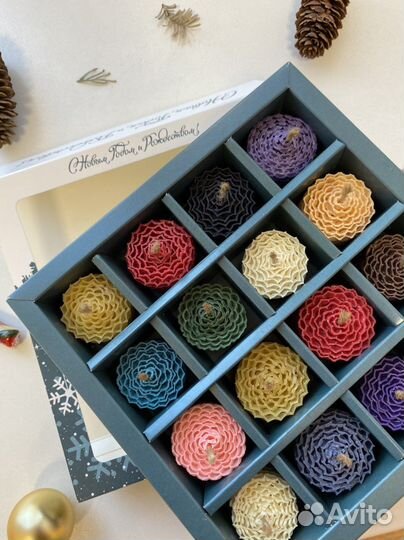 Набор свечи из вощины подарок