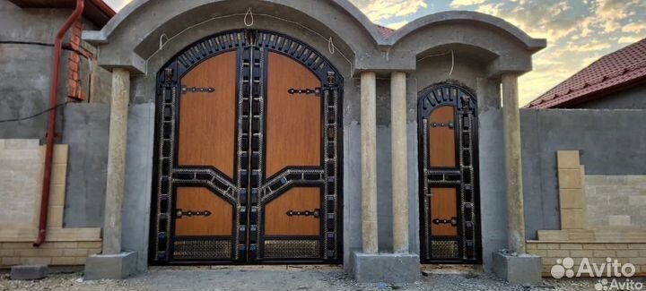Ворота в Махачкале в стиле лофт на заказ
