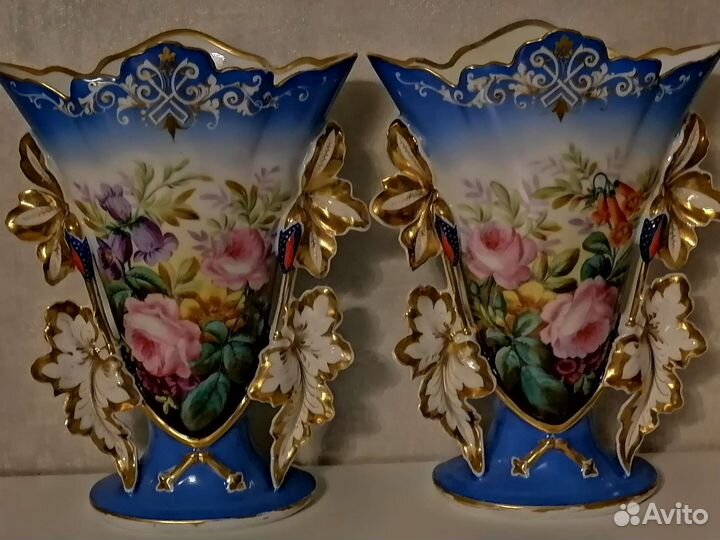 Вазы каминные старая Франция, Италия. Высокие