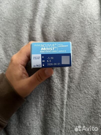 Линзы acuvue moist -3,5