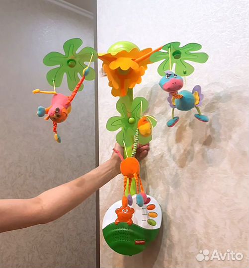 Мобиль модуль на кроватку tiny love зоопарк