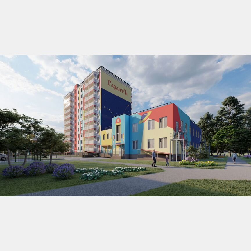 2-к. квартира, 65,3 м², 1/10 эт.
