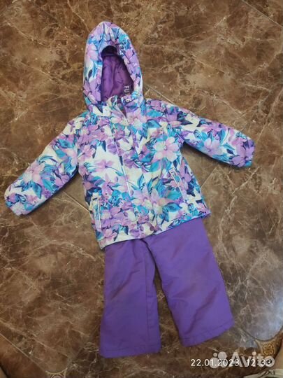 Зимний костюм для девочки 98 сиреневый