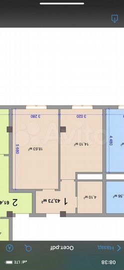 1-к. квартира, 43,7 м², 4/10 эт.