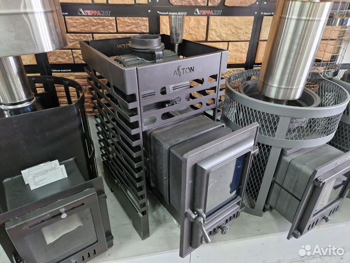 Чугунная печь для бани