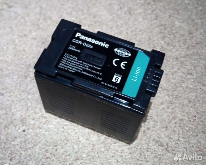 Литий-ионный аккумулятор Panasonic CGR-D28s