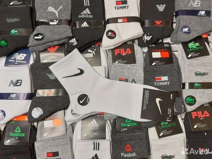 Носки Nike Adidas Puma Reebok