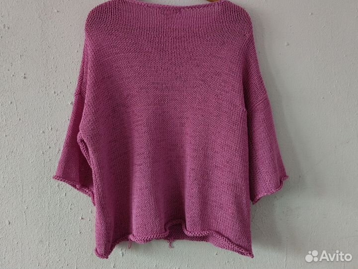 Джемпер оверсайз крупной вязки