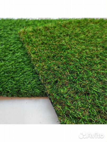 Коврик искусственная трава 18 мм, размер 1х2м, Тюм