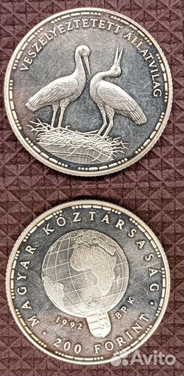 Монета Серебро разных стран