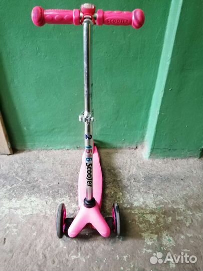 Самокат детский трехколесный бу