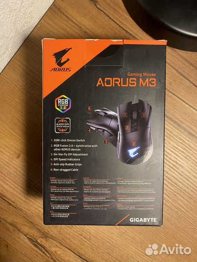 Игровая мышь GigaByte Aourus M3
