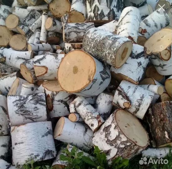 Дрова березовые чурбаками не колотые
