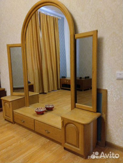 Зеркало трельяж натуральное дерево