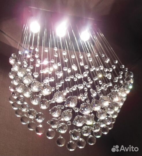 Люстра Г Водопад 98029/3 CR Сердце