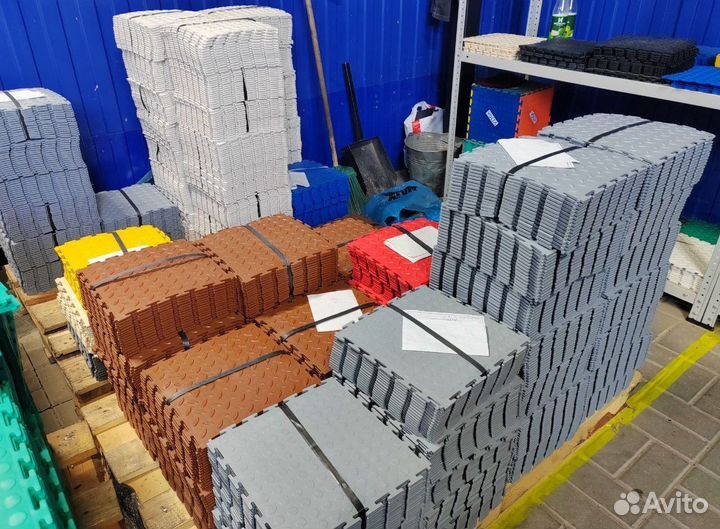 Модульная пвх плитка для склада