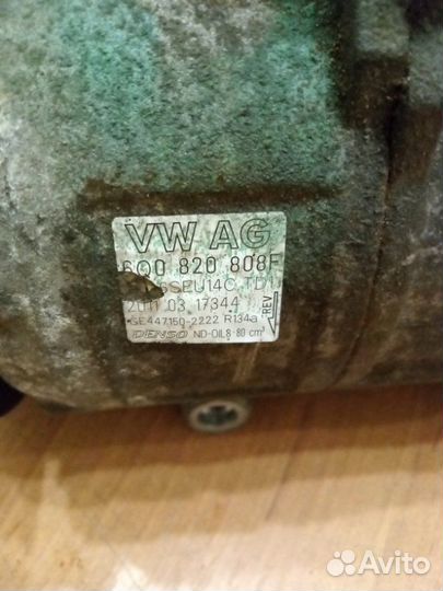 Компрессор кондиционера Volkswagen Polo хетчбек
